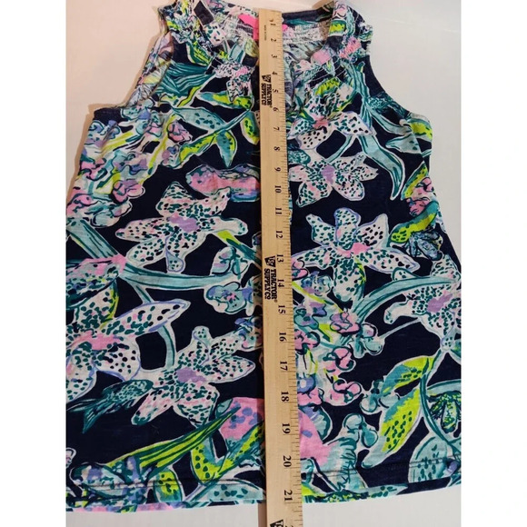 Lilly Pulitzer Essie Tank XS Floral Button Up Preppy Designer Fashion Top - Picture 4 of 7